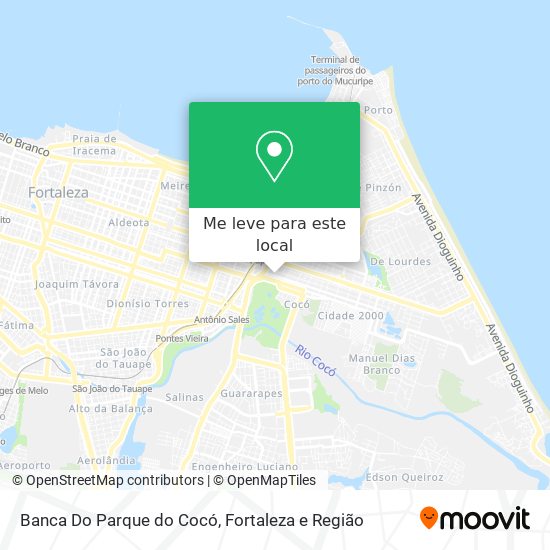 Banca Do Parque do Cocó mapa