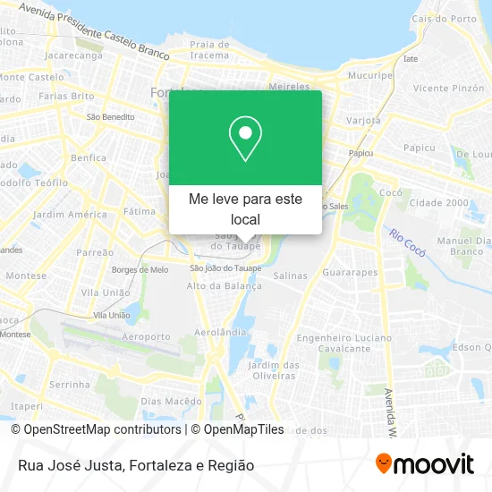 Rua José Justa mapa