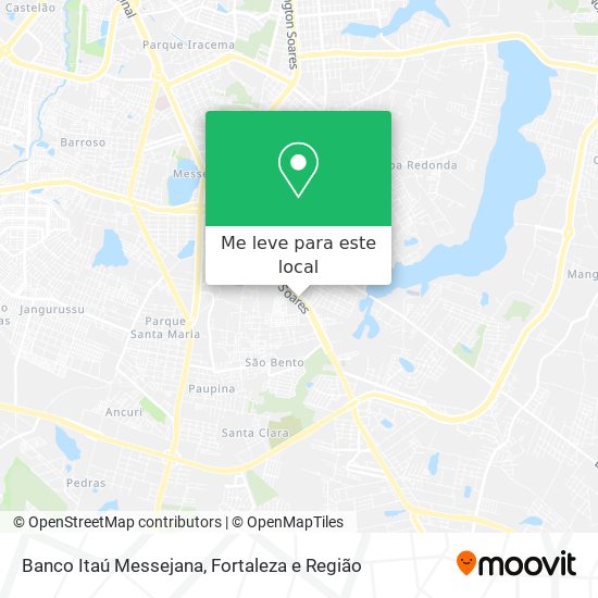 Banco Itaú Messejana mapa