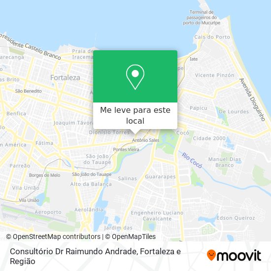 Consultório Dr Raimundo Andrade mapa