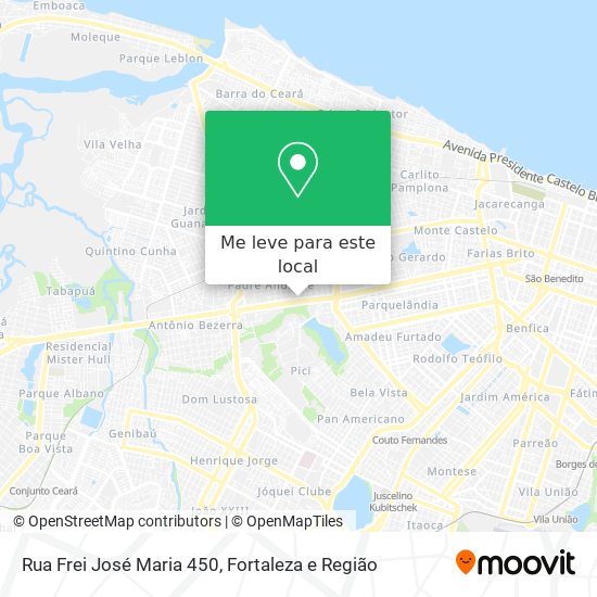 Rua Frei José Maria 450 mapa