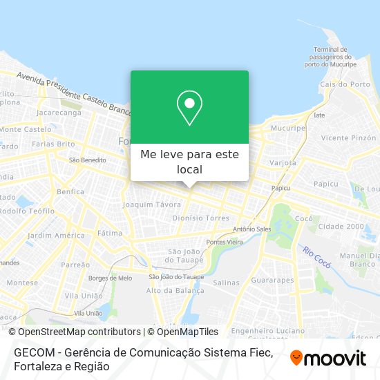 GECOM - Gerência de Comunicação Sistema Fiec mapa