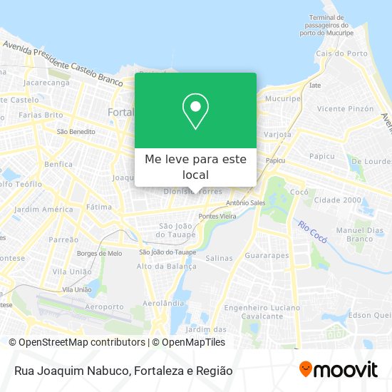 Rua Joaquim Nabuco mapa