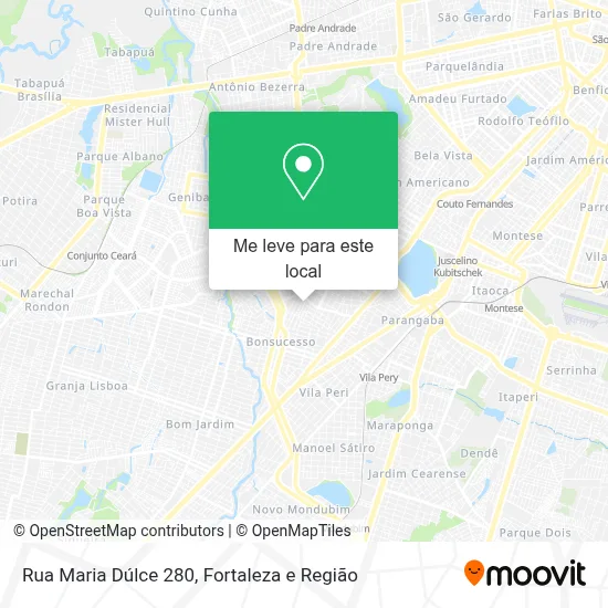 Rua Maria Dúlce 280 mapa