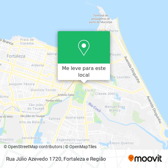 Rua Júlio Azevedo 1720 mapa