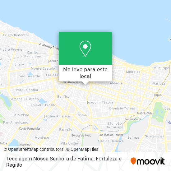 Tecelagem Nossa Senhora de Fátima mapa