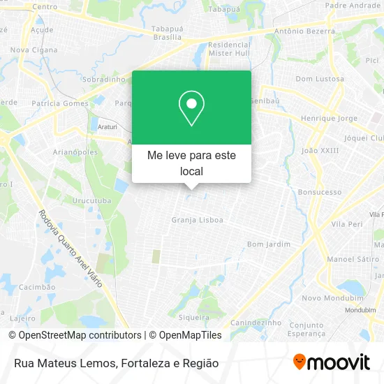 Rua Mateus Lemos mapa
