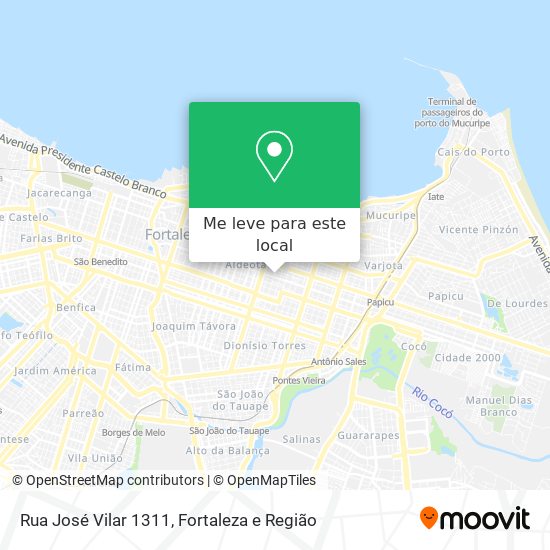 Rua José Vilar 1311 mapa