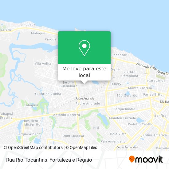 Rua Rio Tocantins mapa