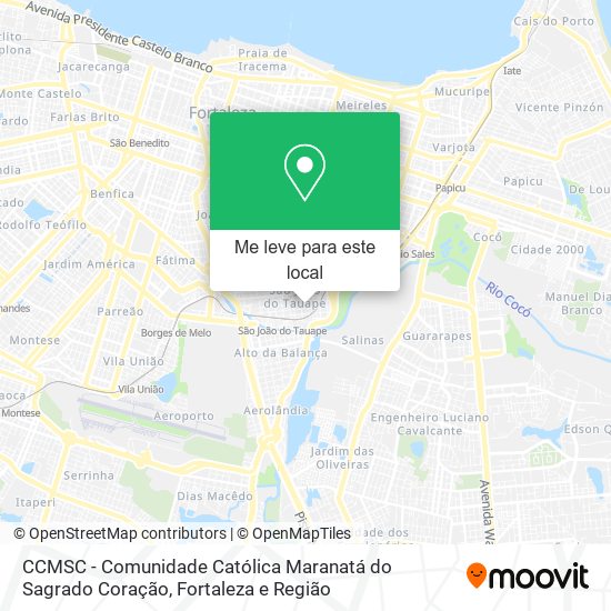 CCMSC - Comunidade Católica Maranatá do Sagrado Coração mapa