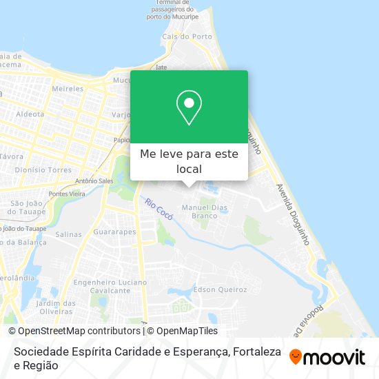 Sociedade Espírita Caridade e Esperança mapa