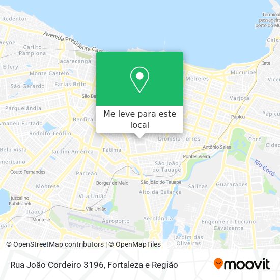 Rua João Cordeiro 3196 mapa