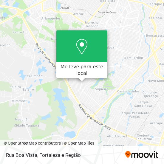 Rua Boa Vista mapa