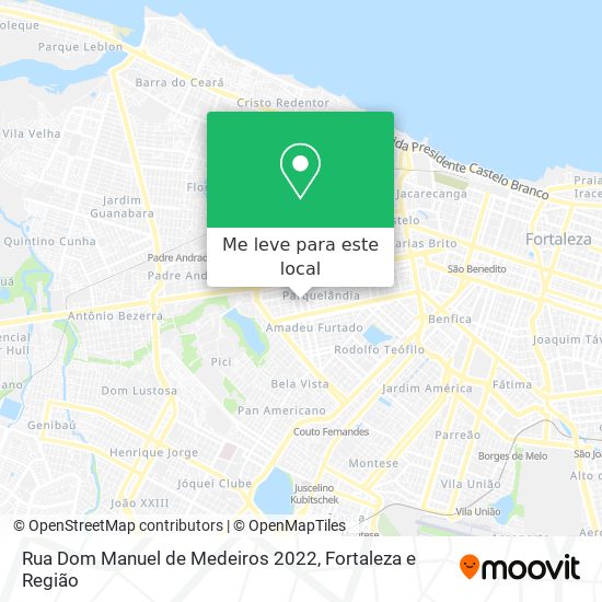 Rua Dom Manuel de Medeiros 2022 mapa