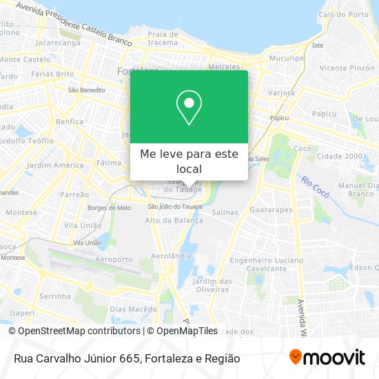 Rua Carvalho Júnior 665 mapa