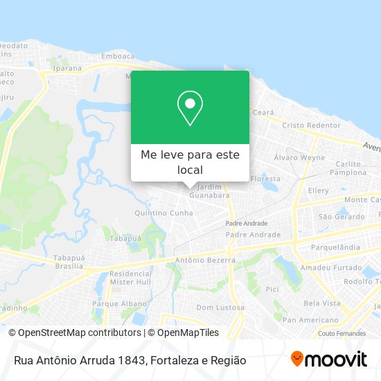 Rua Antônio Arruda 1843 mapa