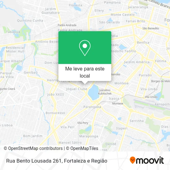 Rua Bento Lousada 261 mapa