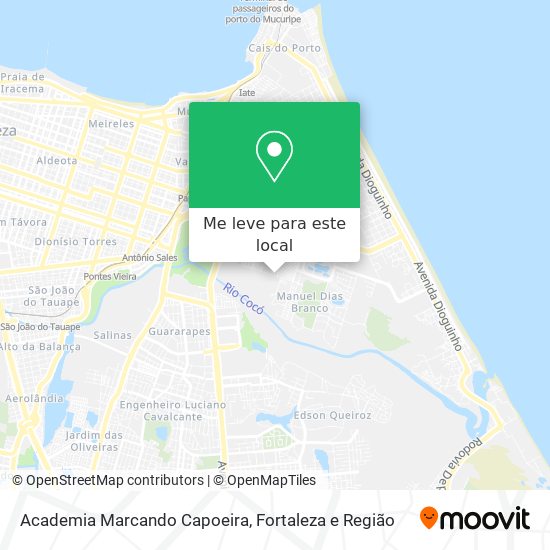 Academia Marcando Capoeira mapa