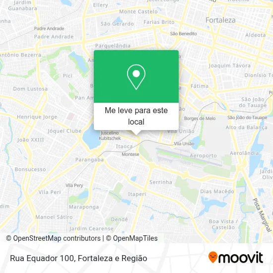 Rua Equador 100 mapa
