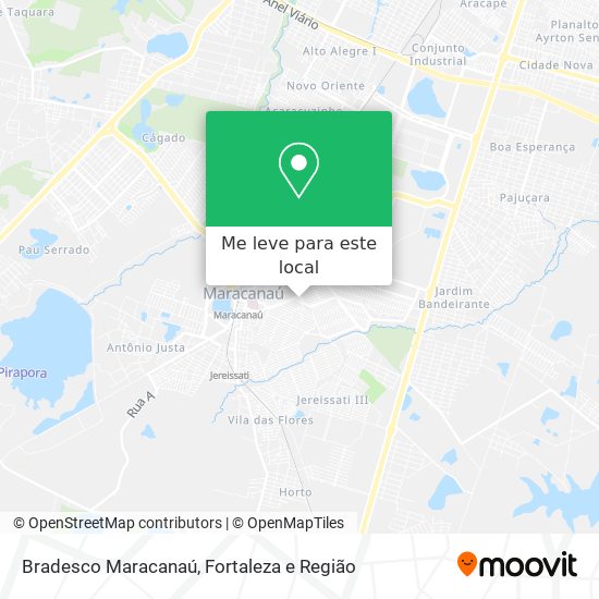 Bradesco Maracanaú mapa