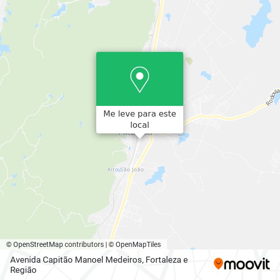 Avenida Capitão Manoel Medeiros mapa