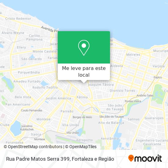 Rua Padre Matos Serra 399 mapa