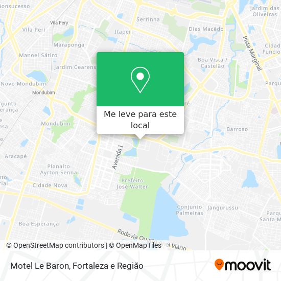 Motel Le Baron mapa