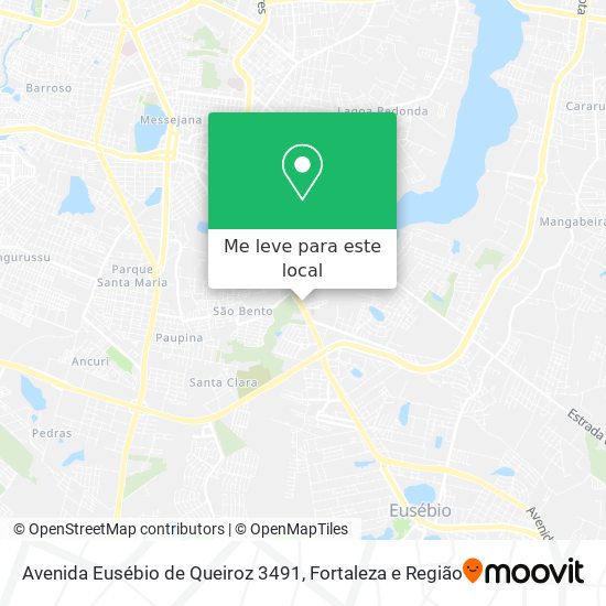 Avenida Eusébio de Queiroz 3491 mapa