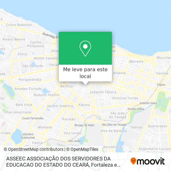 ASSEEC ASSOCIAÇÃO DOS SERVIDORES  DA EDUCACAO DO ESTADO DO CEARÁ mapa