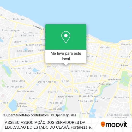 ASSEEC ASSOCIAÇÃO DOS SERVIDORES  DA EDUCACAO DO ESTADO DO CEARÁ mapa
