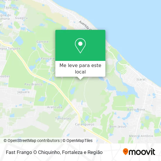Fast Frango O Chiquinho mapa