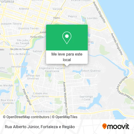Rua Alberto Júnior mapa