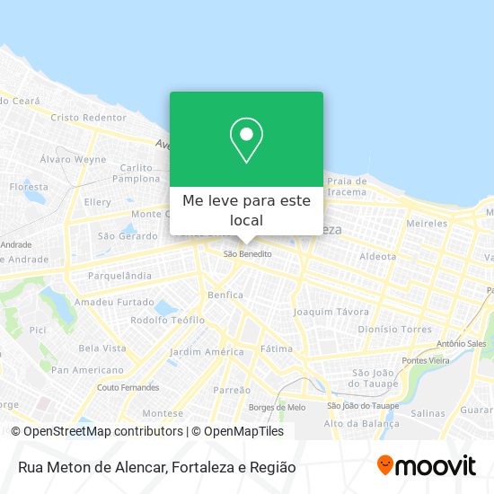 Rua Meton de Alencar mapa