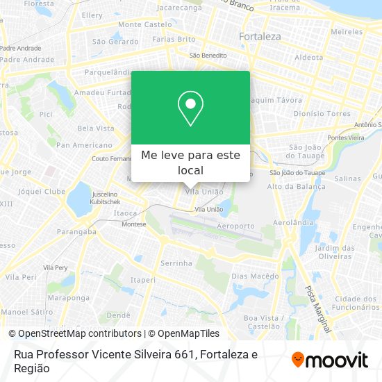 Rua Professor Vicente Silveira 661 mapa