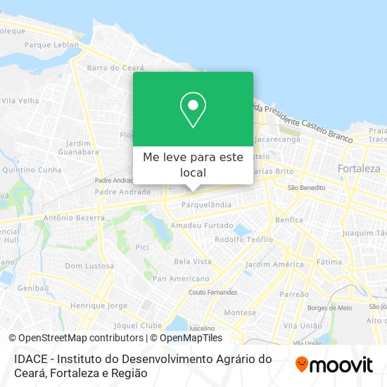 IDACE - Instituto do Desenvolvimento Agrário do Ceará mapa