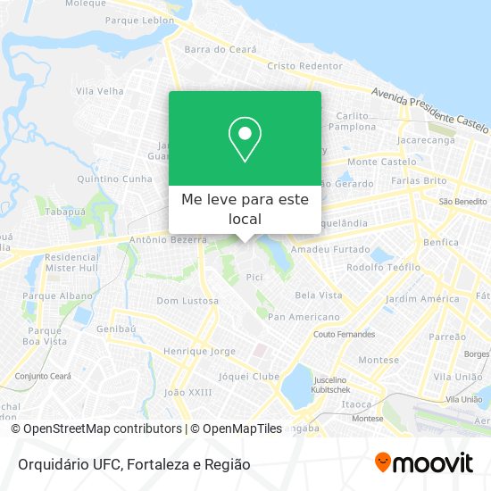 Orquidário UFC mapa
