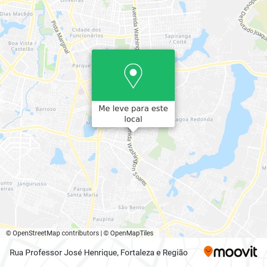 Rua Professor José Henrique mapa