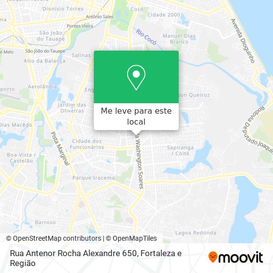 Rua Antenor Rocha Alexandre 650 mapa