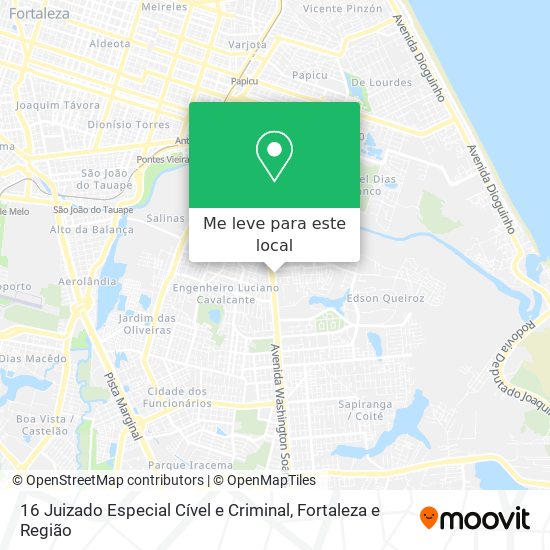 16 Juizado Especial Cível e Criminal mapa