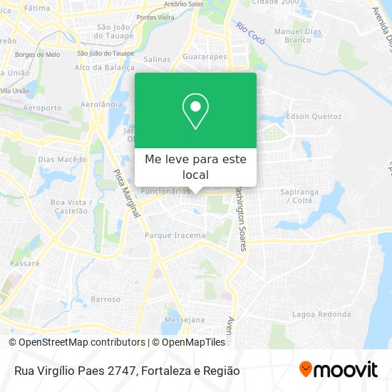 Rua Virgílio Paes 2747 mapa