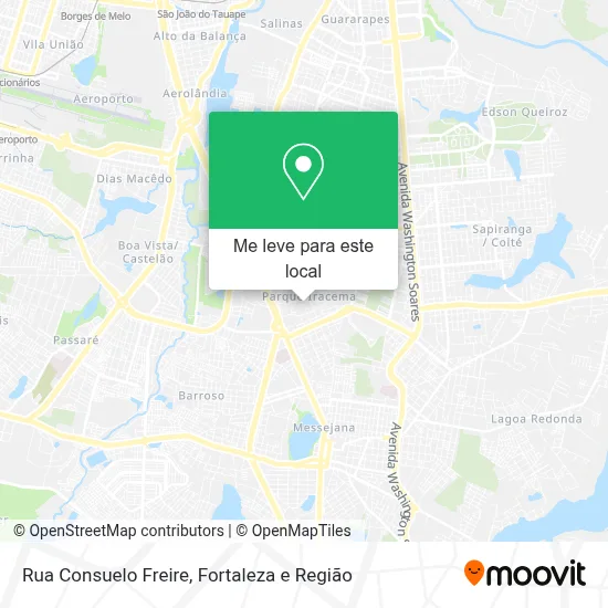 Rua Consuelo Freire mapa