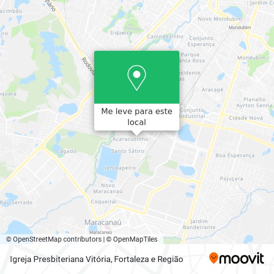 Igreja Presbiteriana Vitória mapa