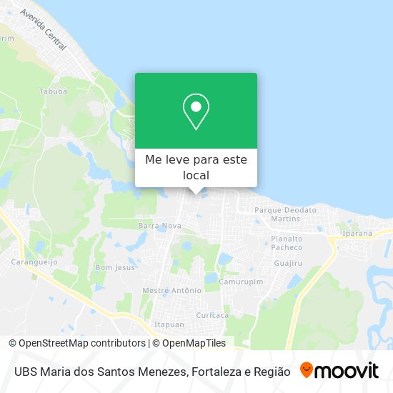 UBS Maria dos Santos Menezes mapa