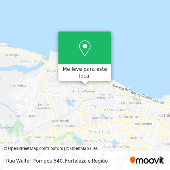 Rua Walter Pompeu 540 mapa