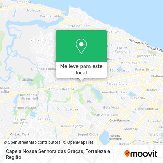 Capela Nossa Senhora das Graças mapa