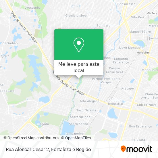 Rua Alencar César 2 mapa