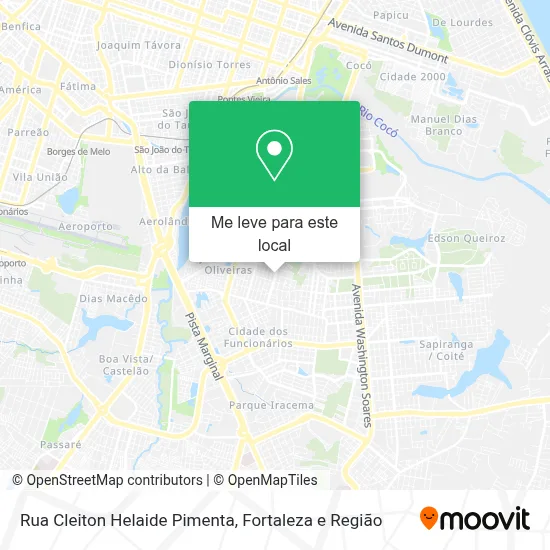 Rua Cleiton Helaide Pimenta mapa