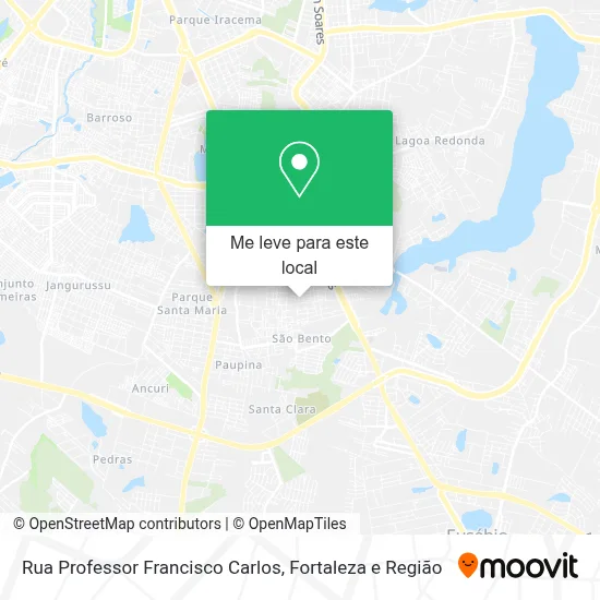 Rua Professor Francisco Carlos mapa