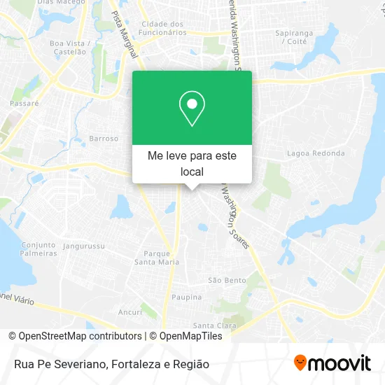 Rua Pe Severiano mapa