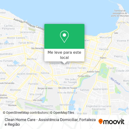 Clean Home Care - Assistência Domiciliar mapa